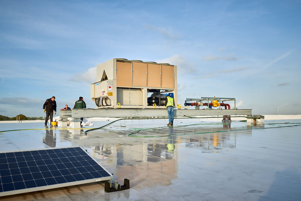 HVAC uređaj koji se pomiče na krovu
